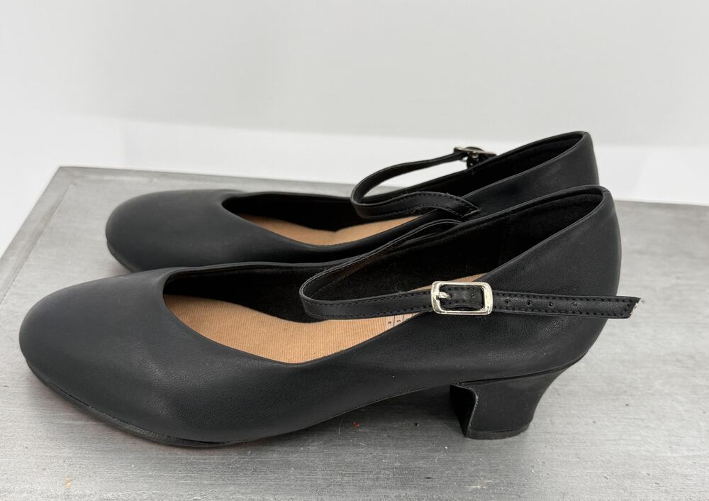 Bloch Women's Black Character Mary Jane Dance Shoes Ankle Strap 2" Low Heel 8M